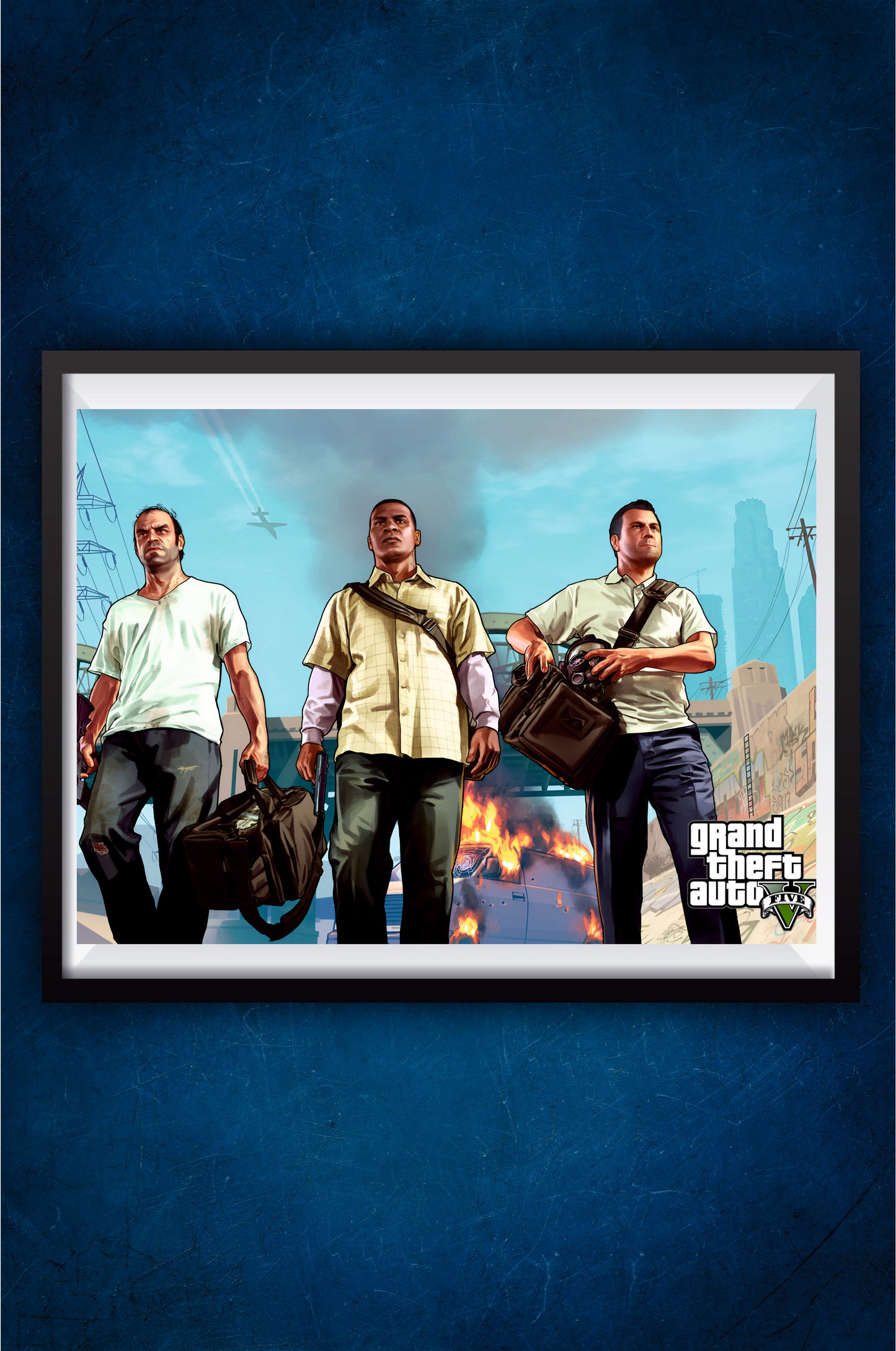 Franklin Michael Trevor ||GTA 5 || Matte Finish Poster
