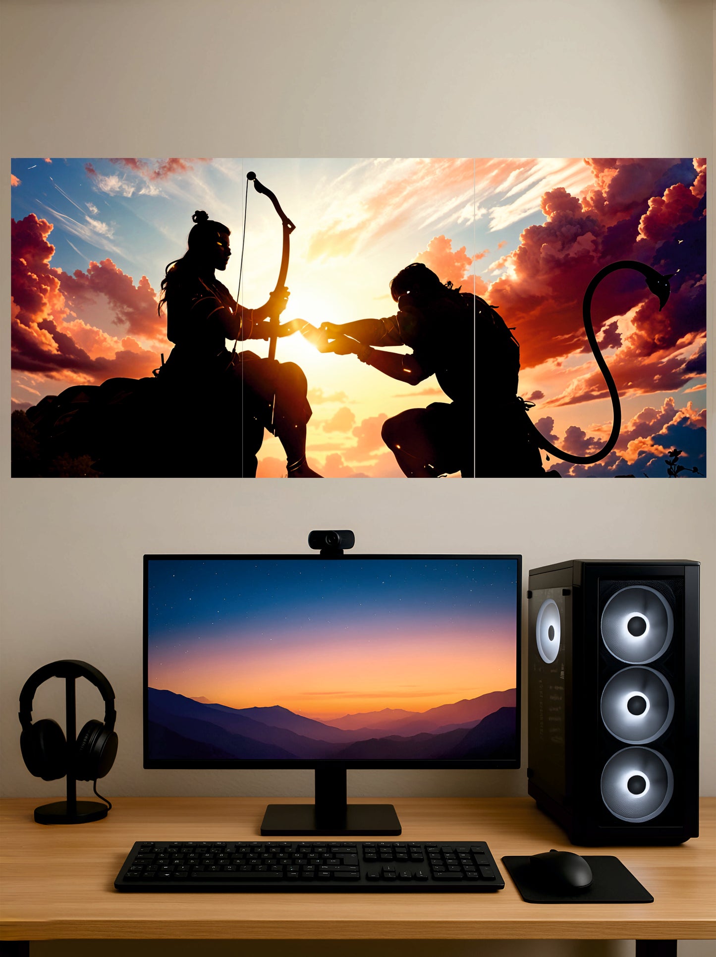 Ram Ji and Hanuman Ji Poster || Split Posters