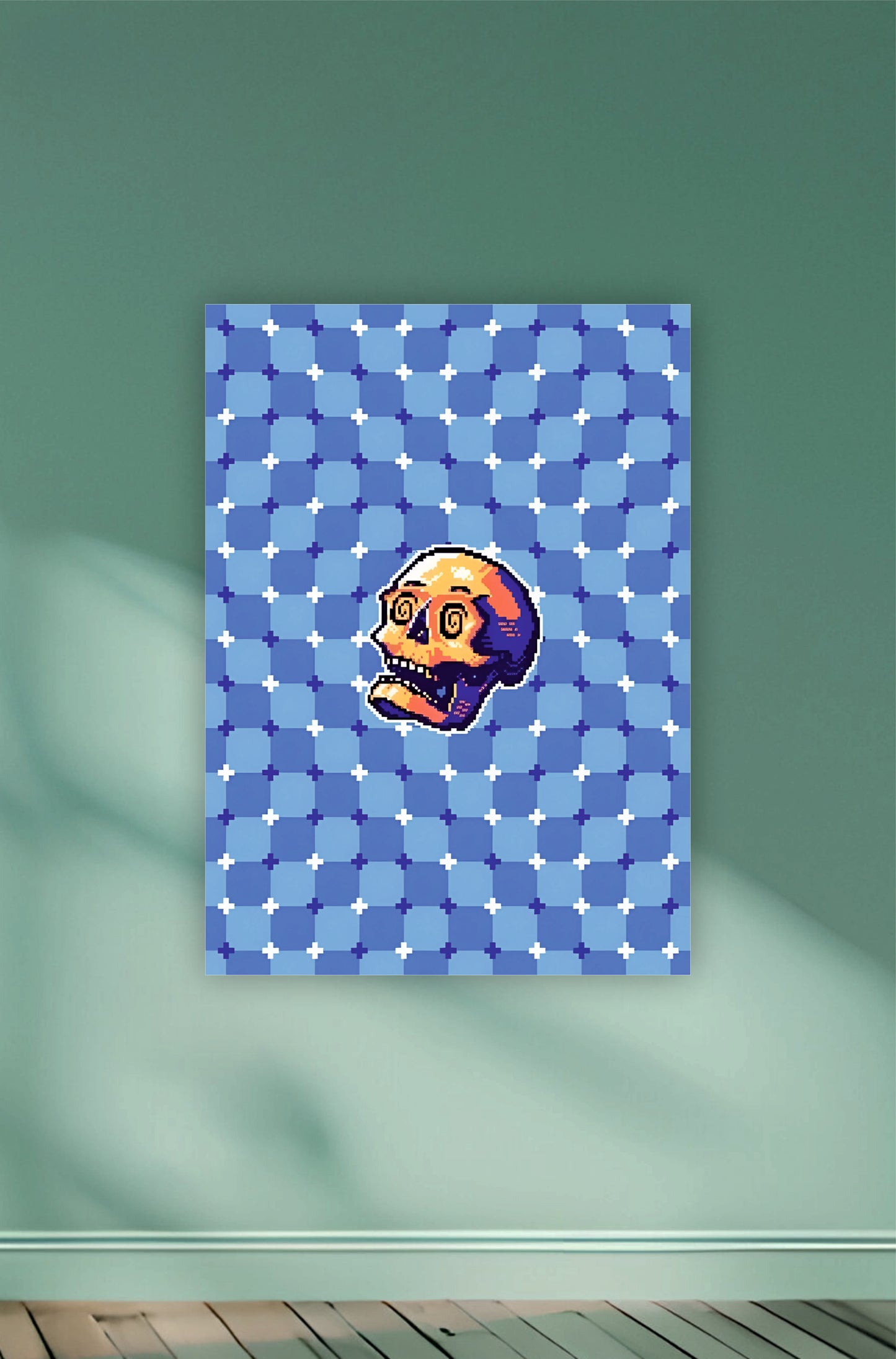 Skull Illusion Aesthetic Poster || Aesthetic