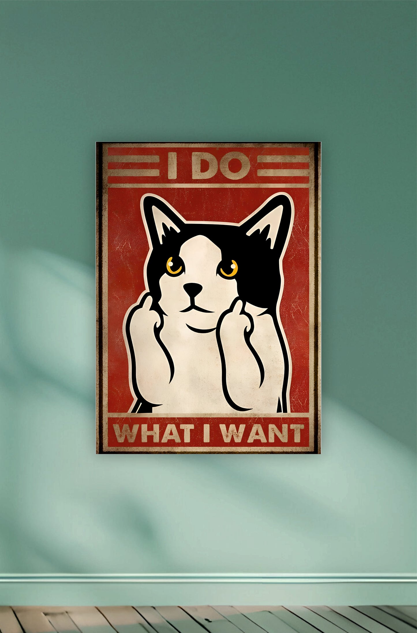 Cat I do what i want Aesthetic Poster || Aesthetic