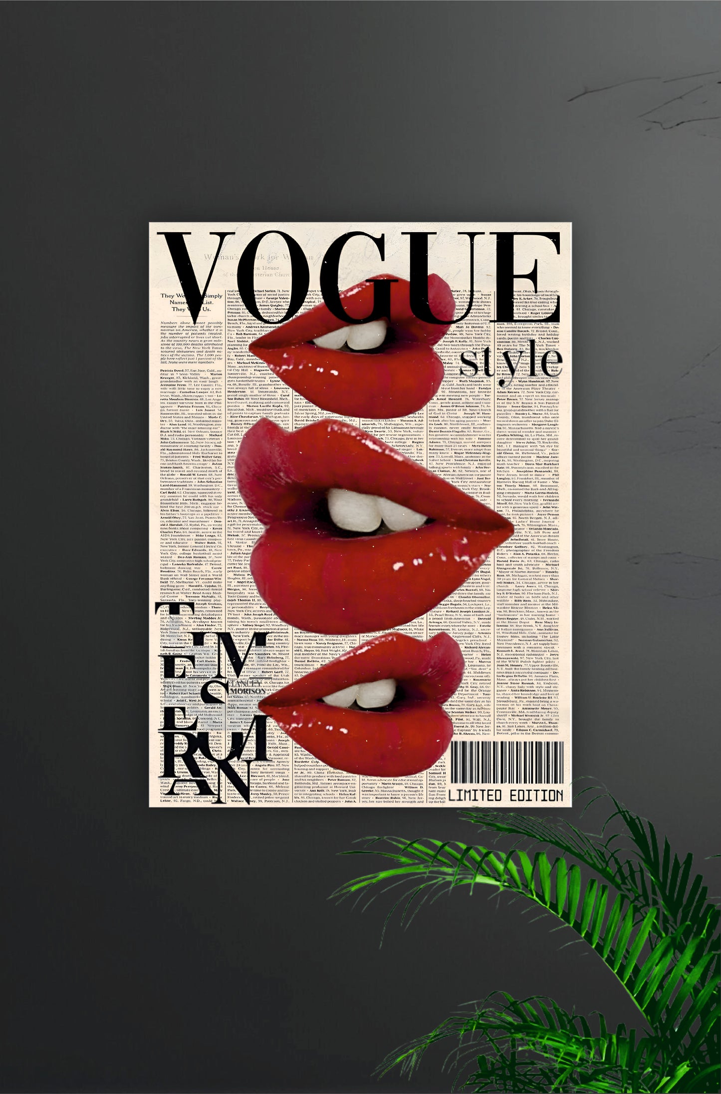 Vogue Lips Poster || Aesthetic