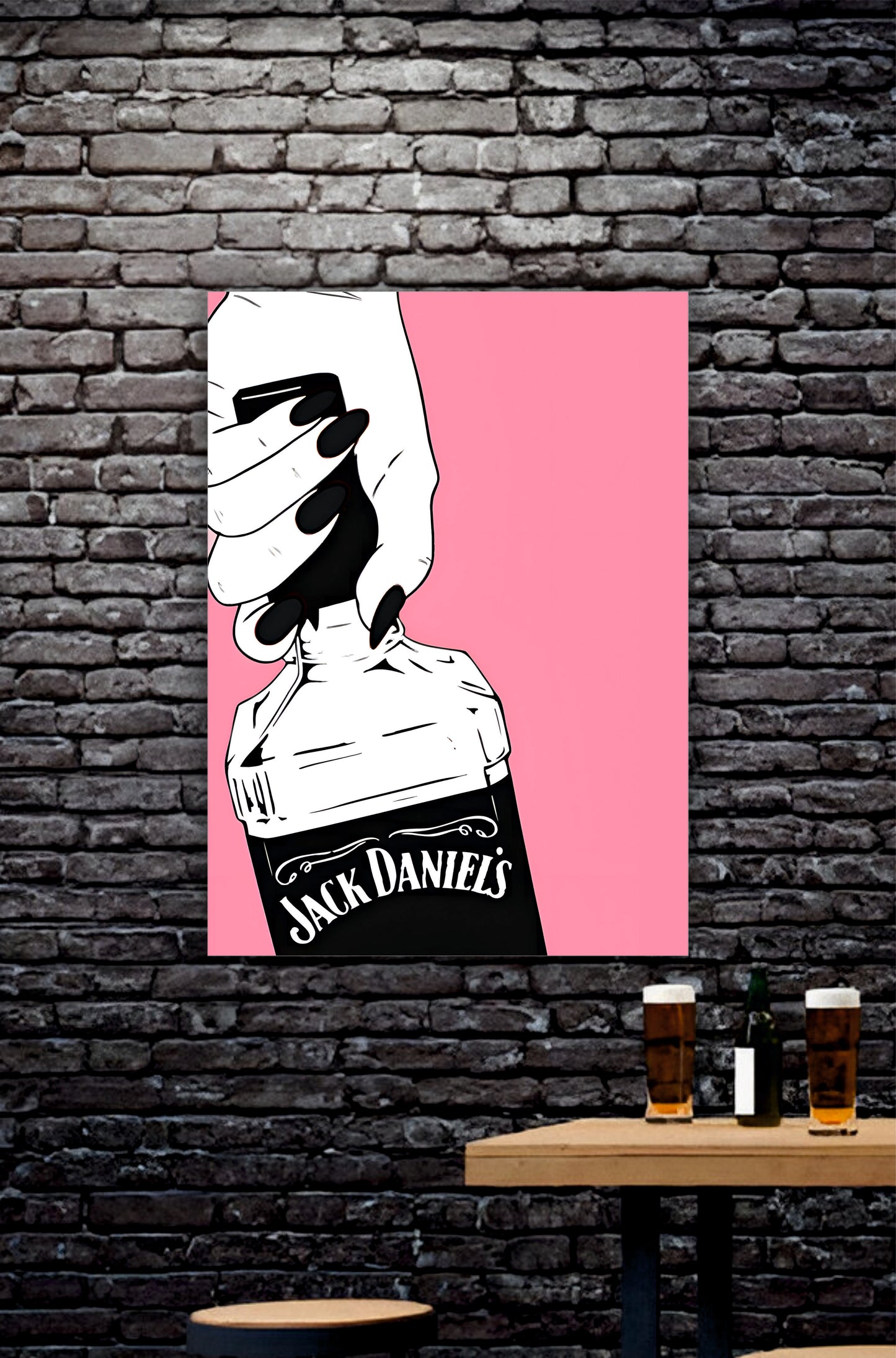 Jack Daniel Whiskey Aesthetic Poster || Pub Aesthetic