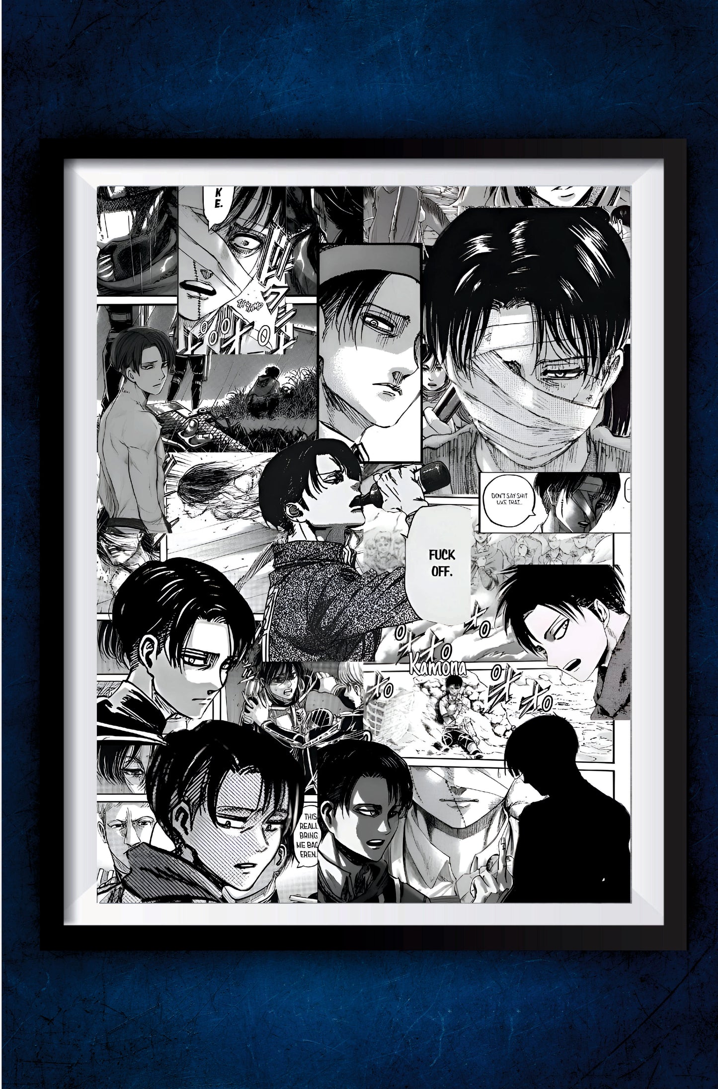 Levi Collage Aot Poster || Anime Posters