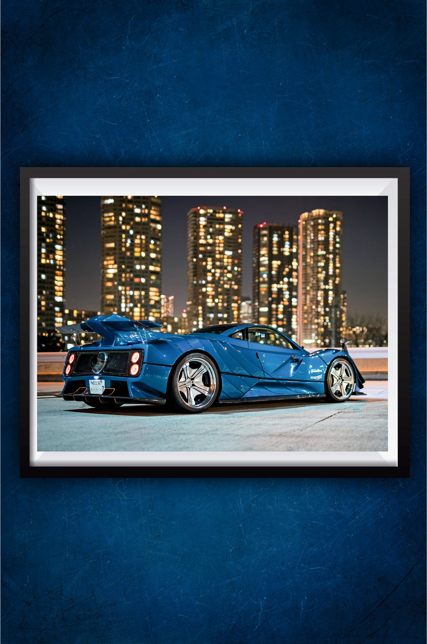 Japanese Super Car in blue Poster || Cars Poster