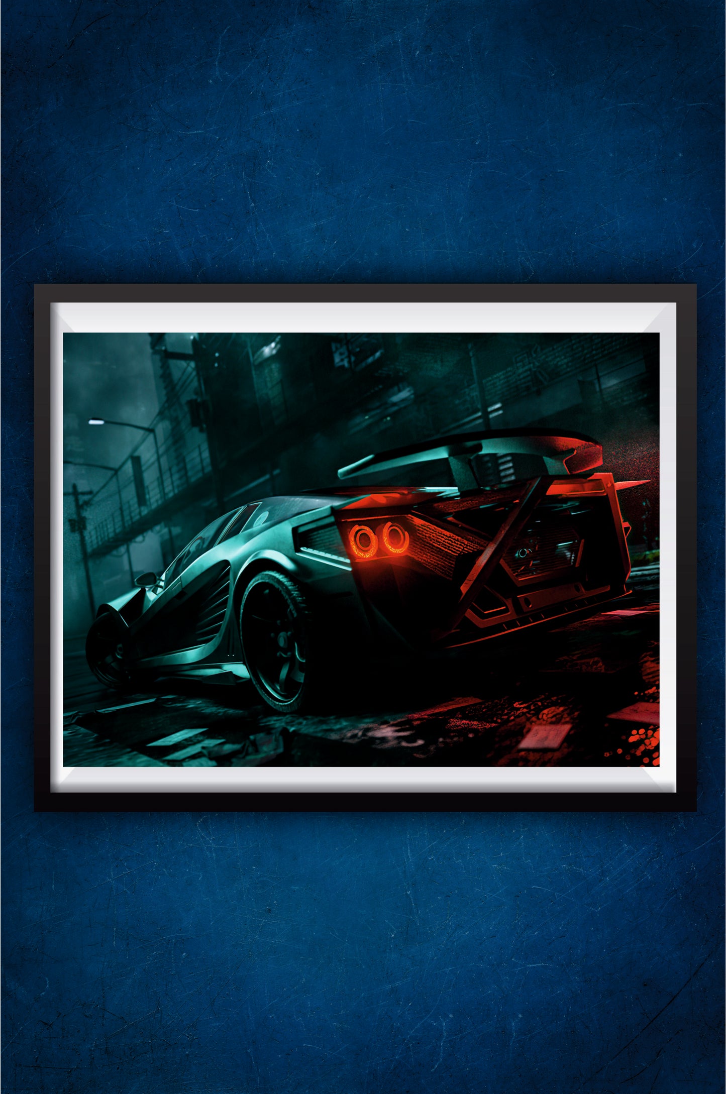Cyberpunk Supercar Poster || Cars Poster