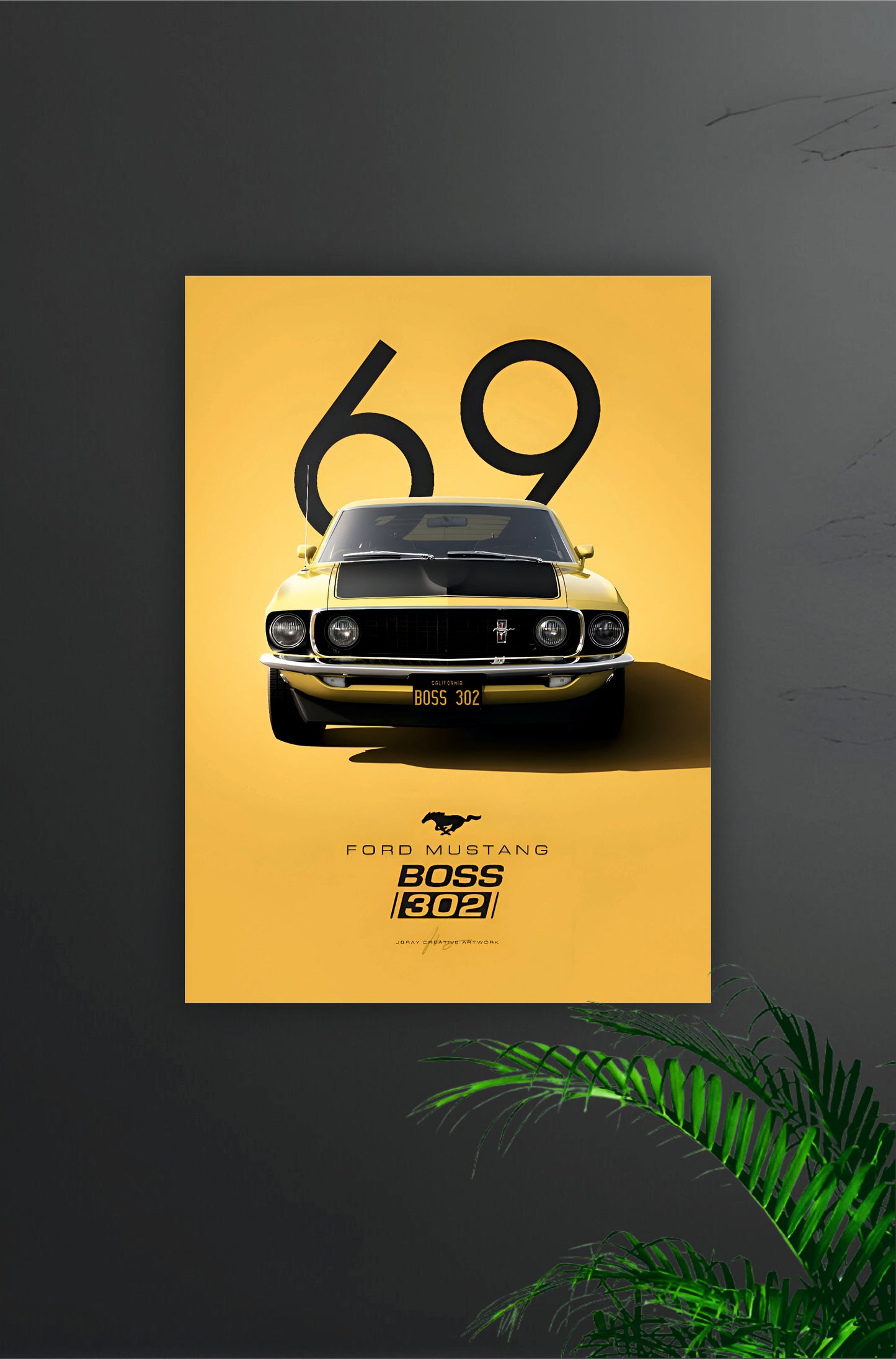 Ford Mustang Boss 302 Poster || Car Poster