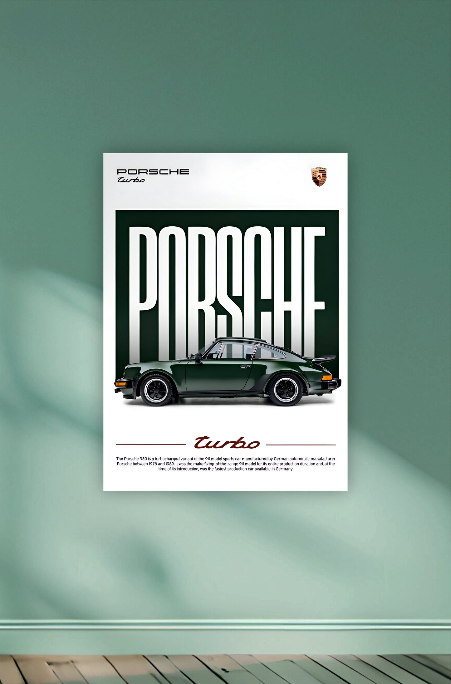 Porsche Turbo 930 Poster || Car Poster