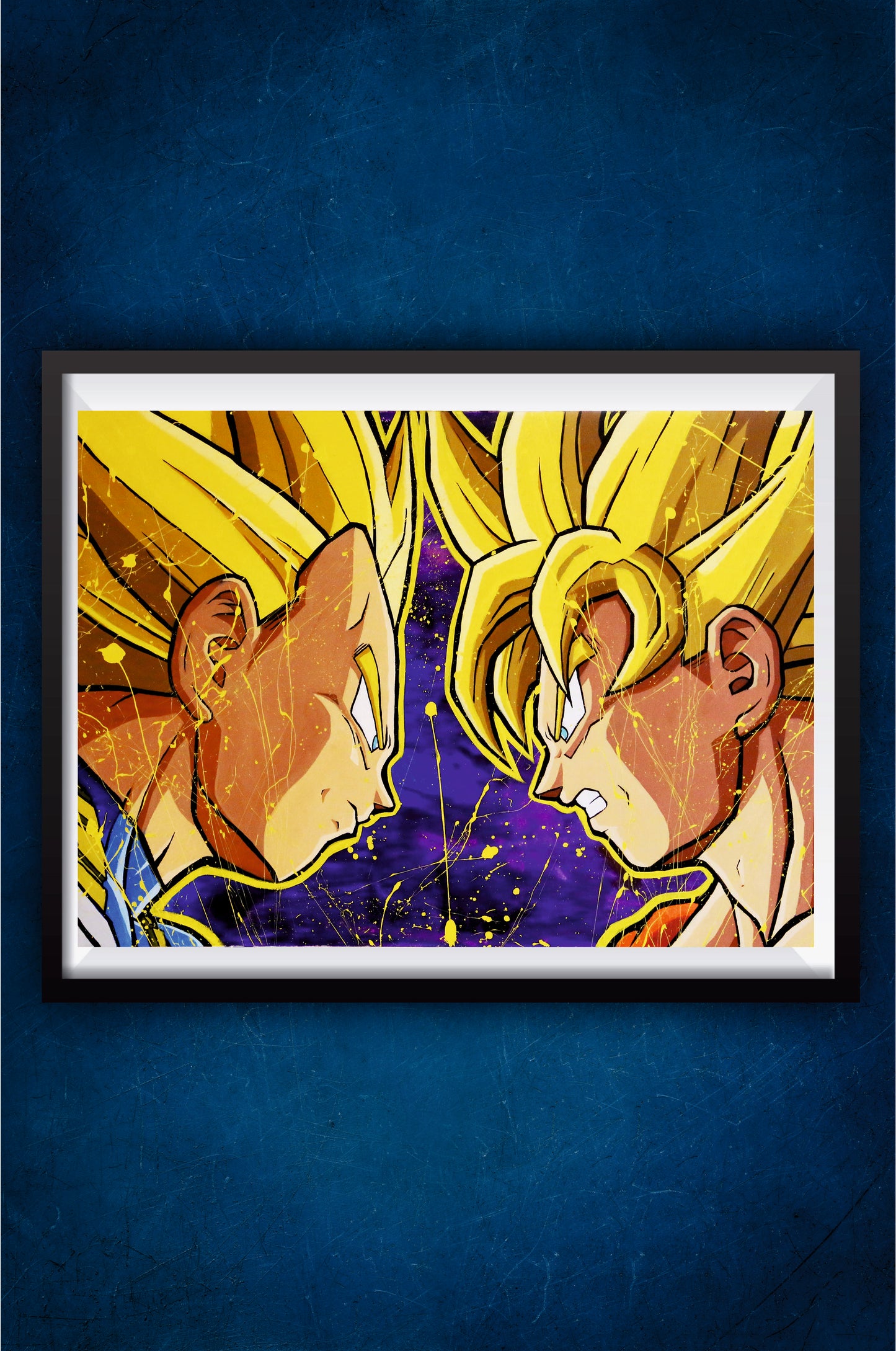 Goku and Vegeta faceoff Poster || Dragon Ball Poster