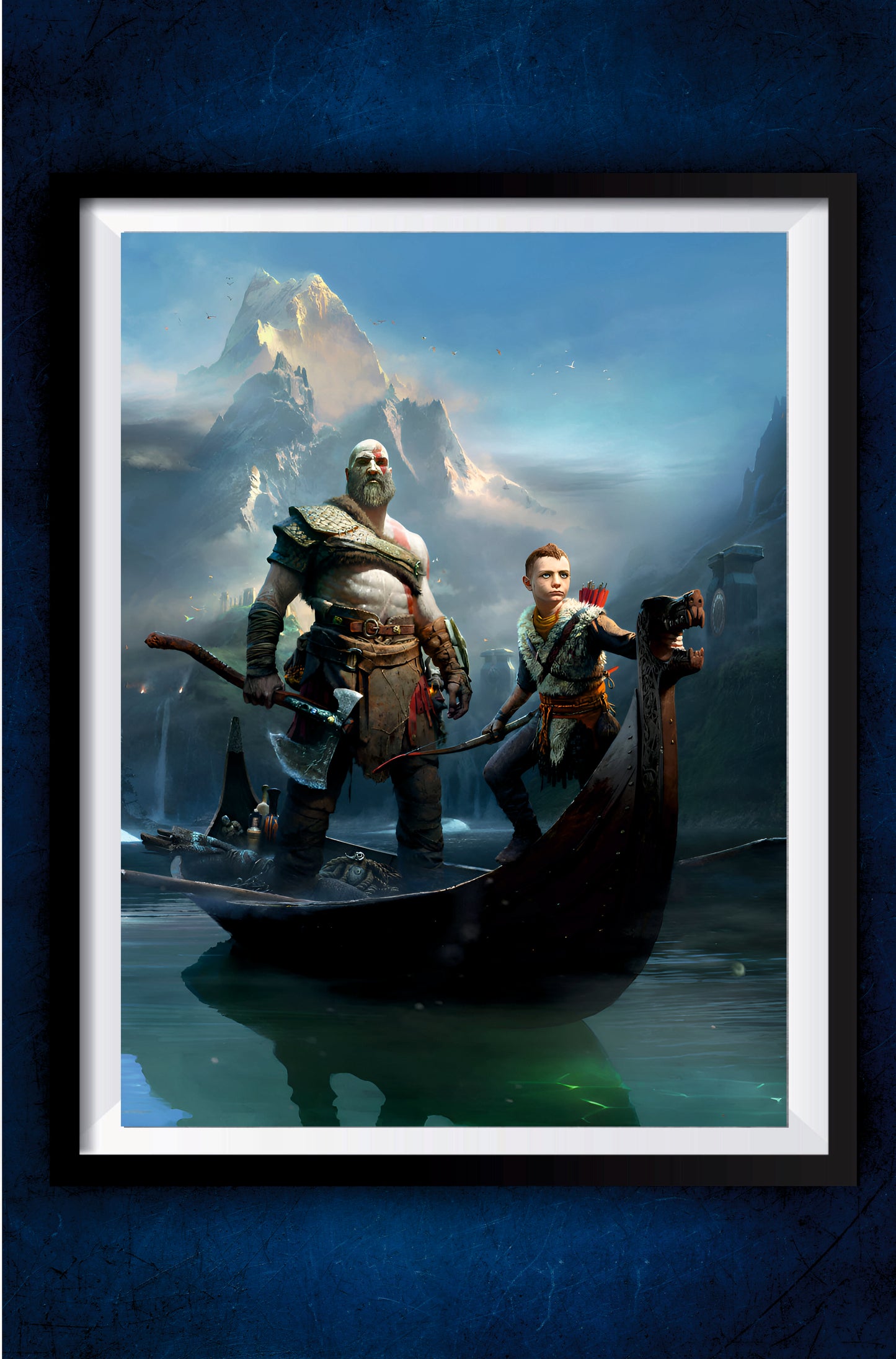Kratos with Son Poster || Games Poster