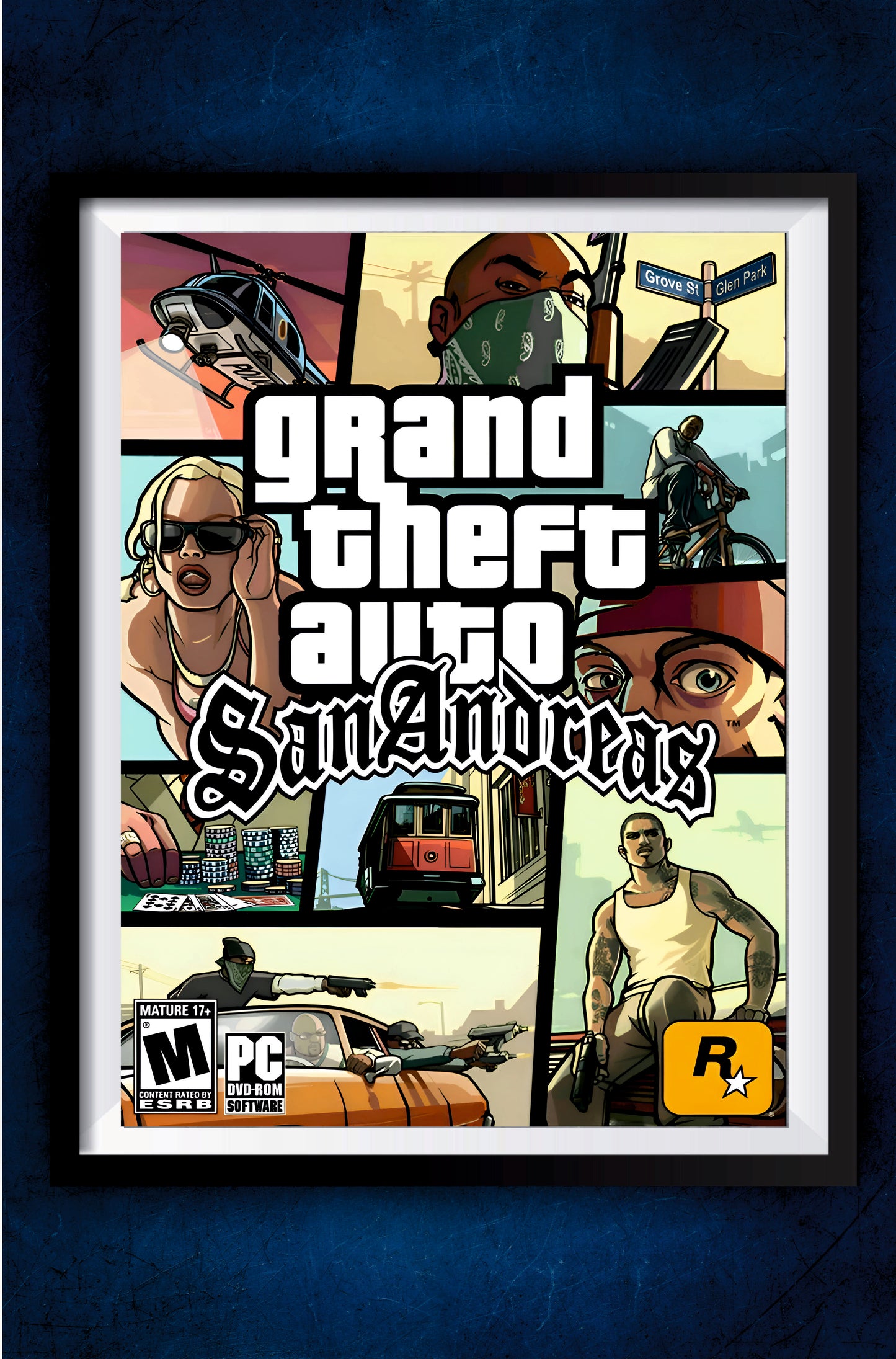GTA San Andreas Banner Poster || Games Poster