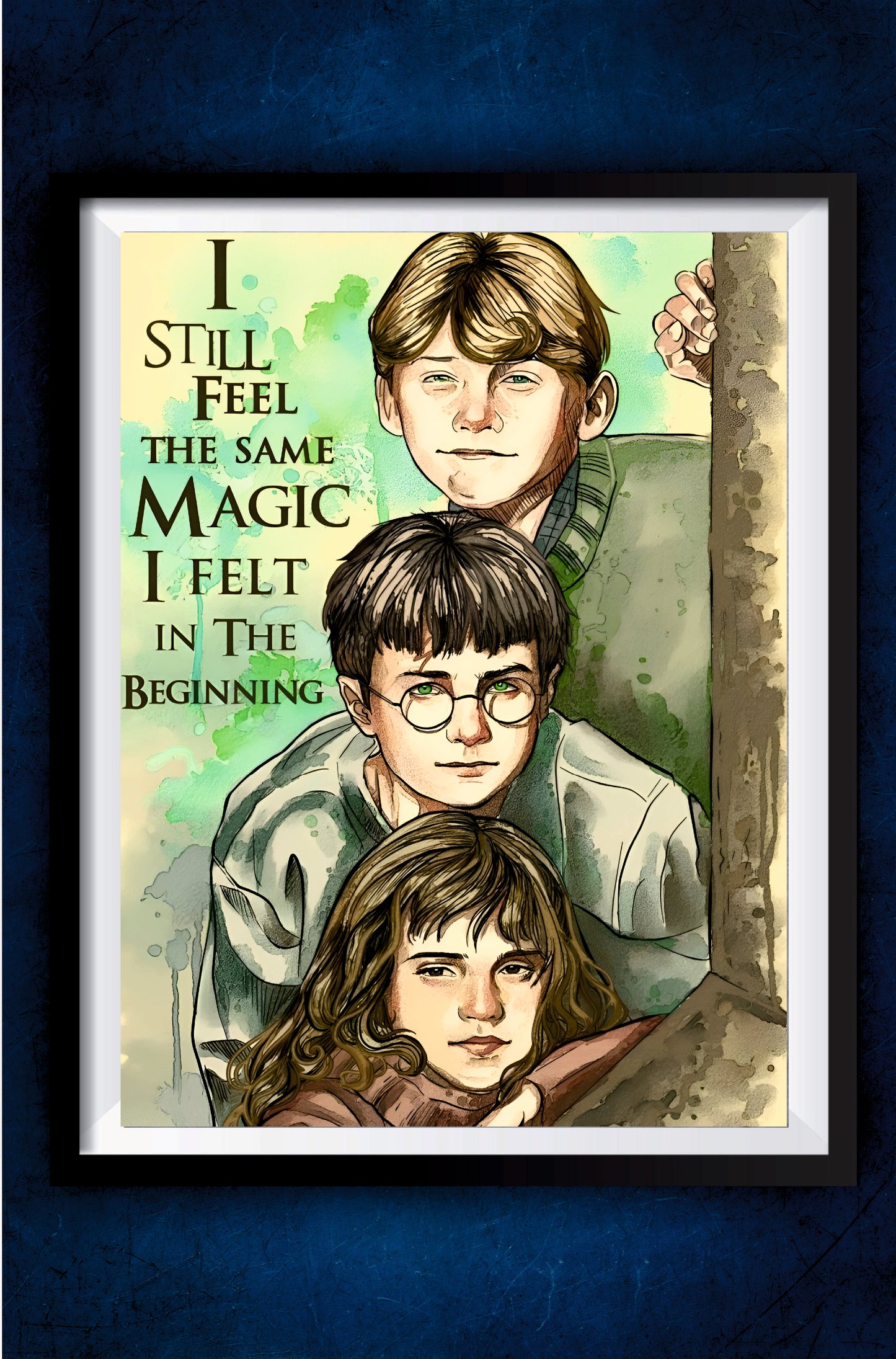 Harry Ron And Hermione Poster || Harry Potter Poster