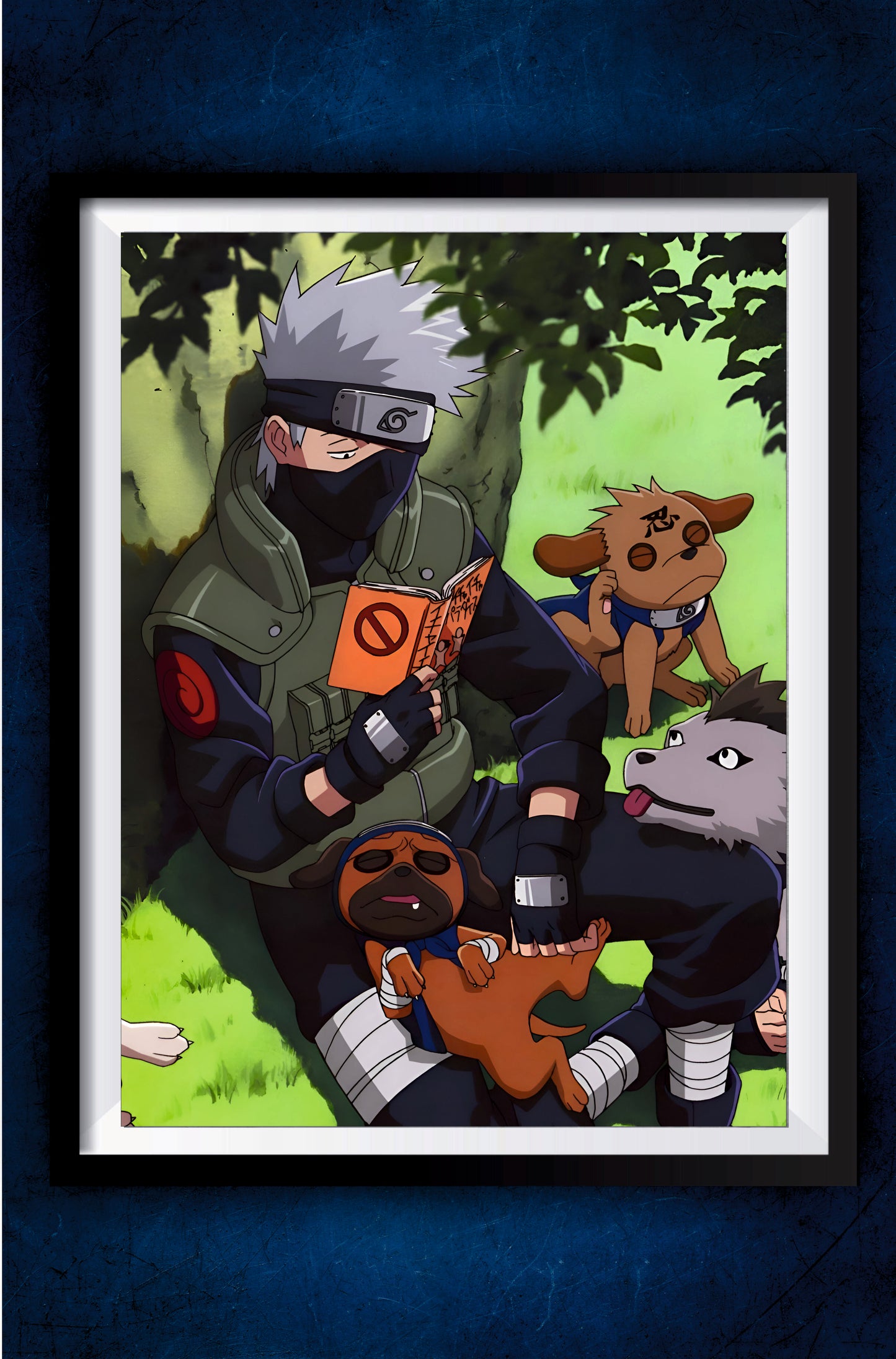 Kakashi Reading Book Poster || Naruto Poster