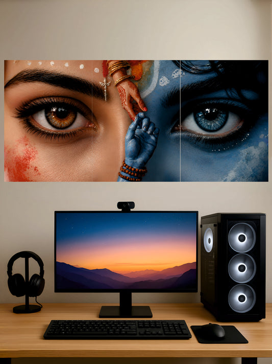 Shiv Ji & Parvati Ji Poster || Split Poster