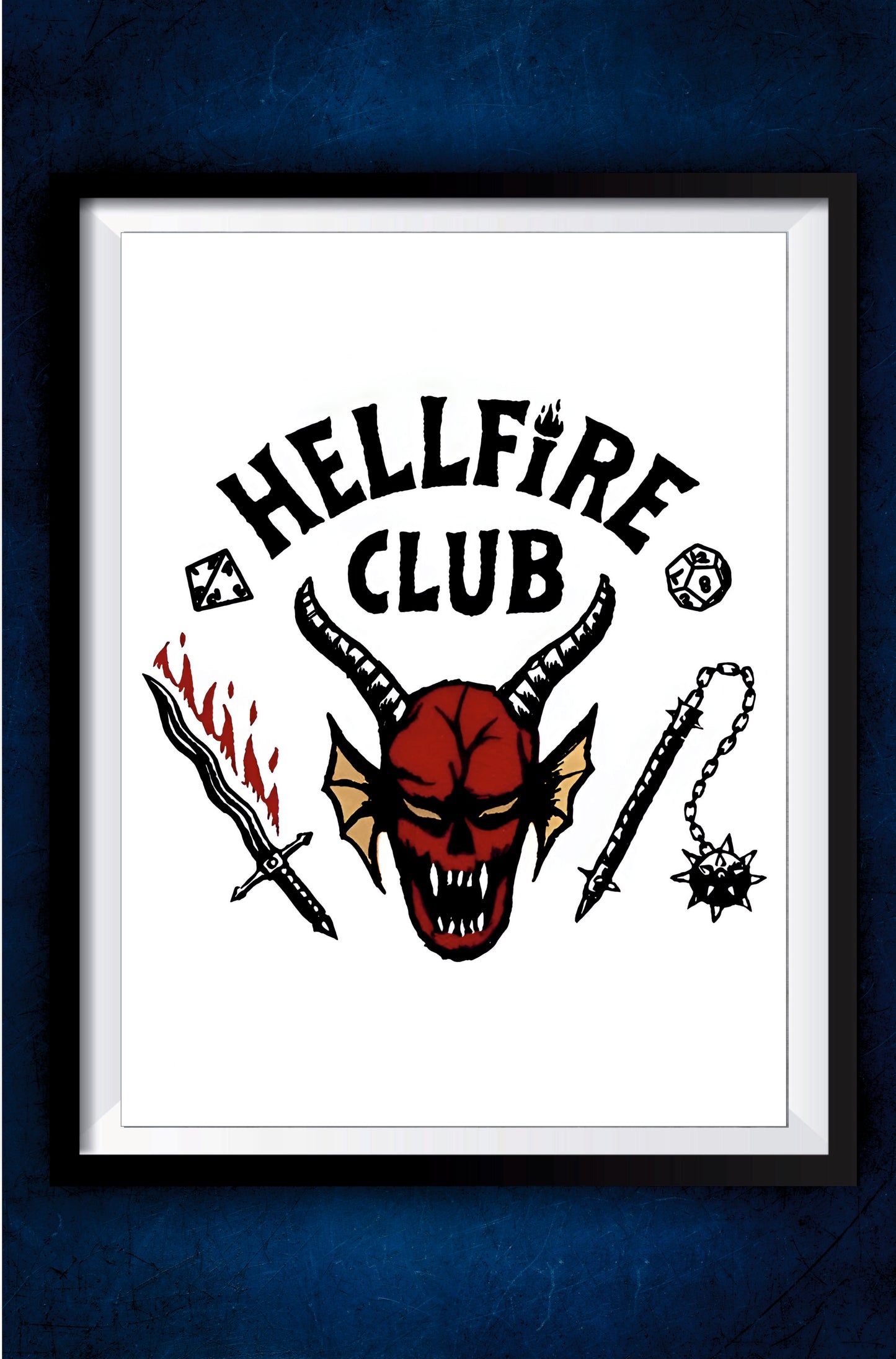 Hellfire Club Logo Poster || Stranger Things Posters