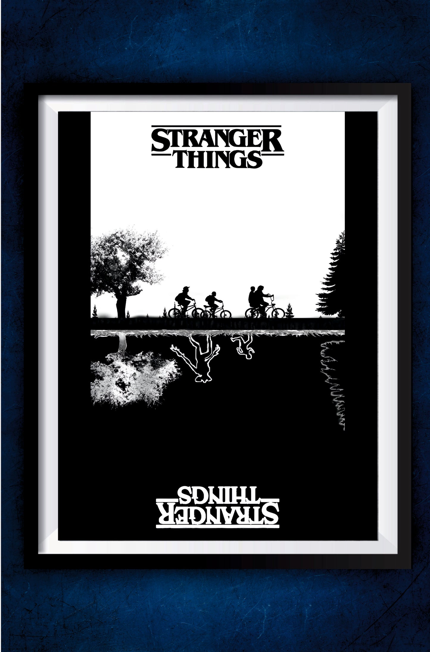 The Upside Down in Woods Poster || Stranger Things Posters