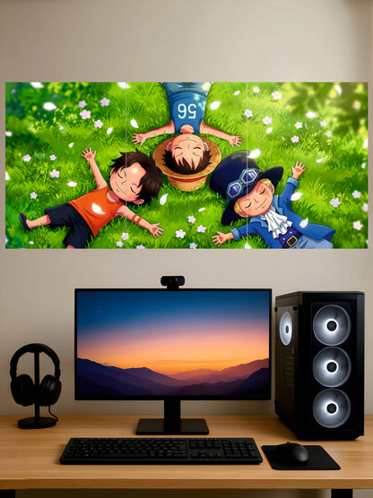Luffy Ace Sabo  Split Poster || Split Poster