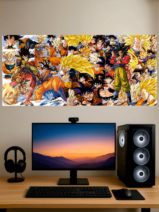 Dragon Ball Super Saiyans Poster || Split Poster