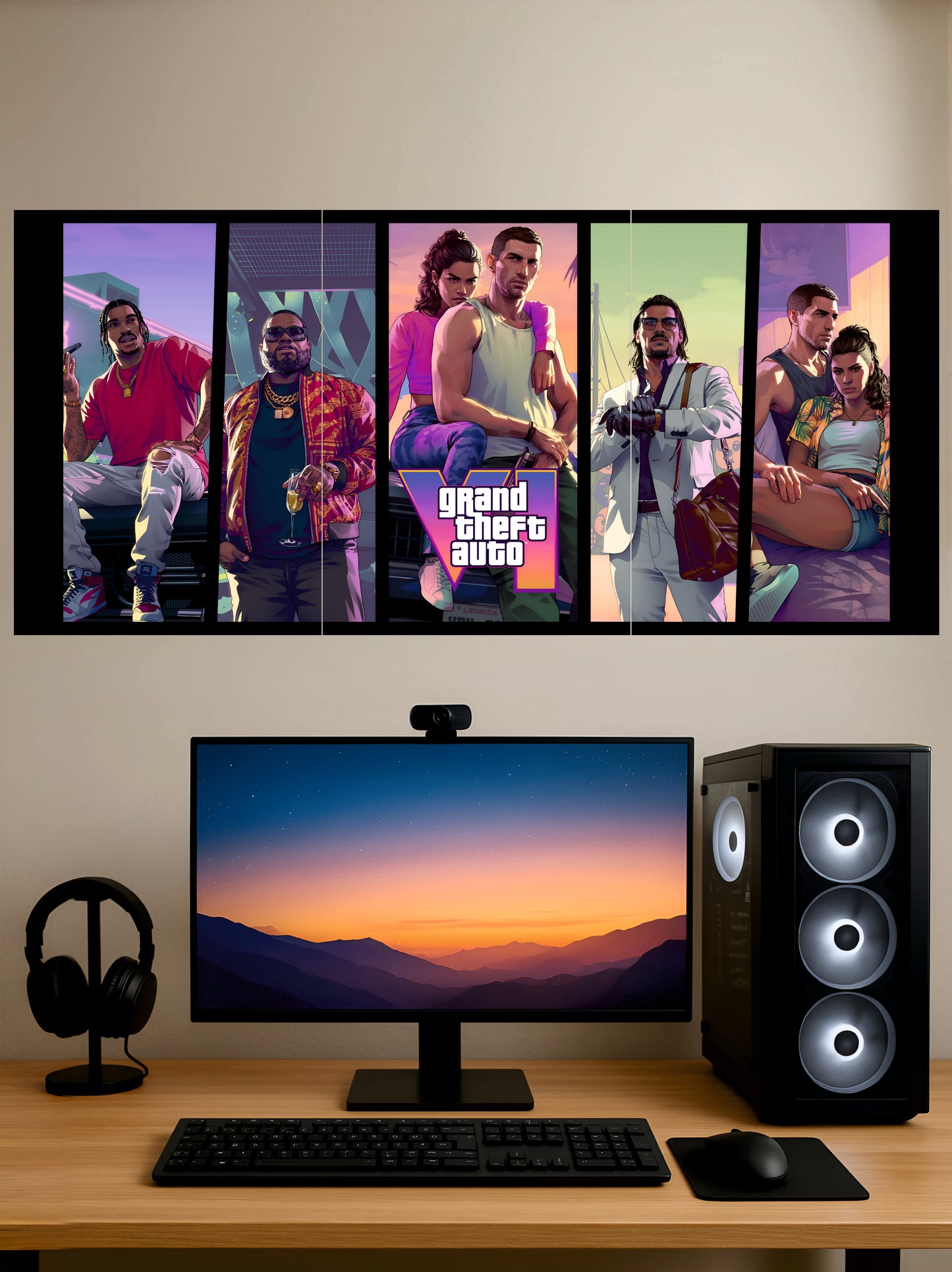 GTA 6 Banner Poster || Split Posters