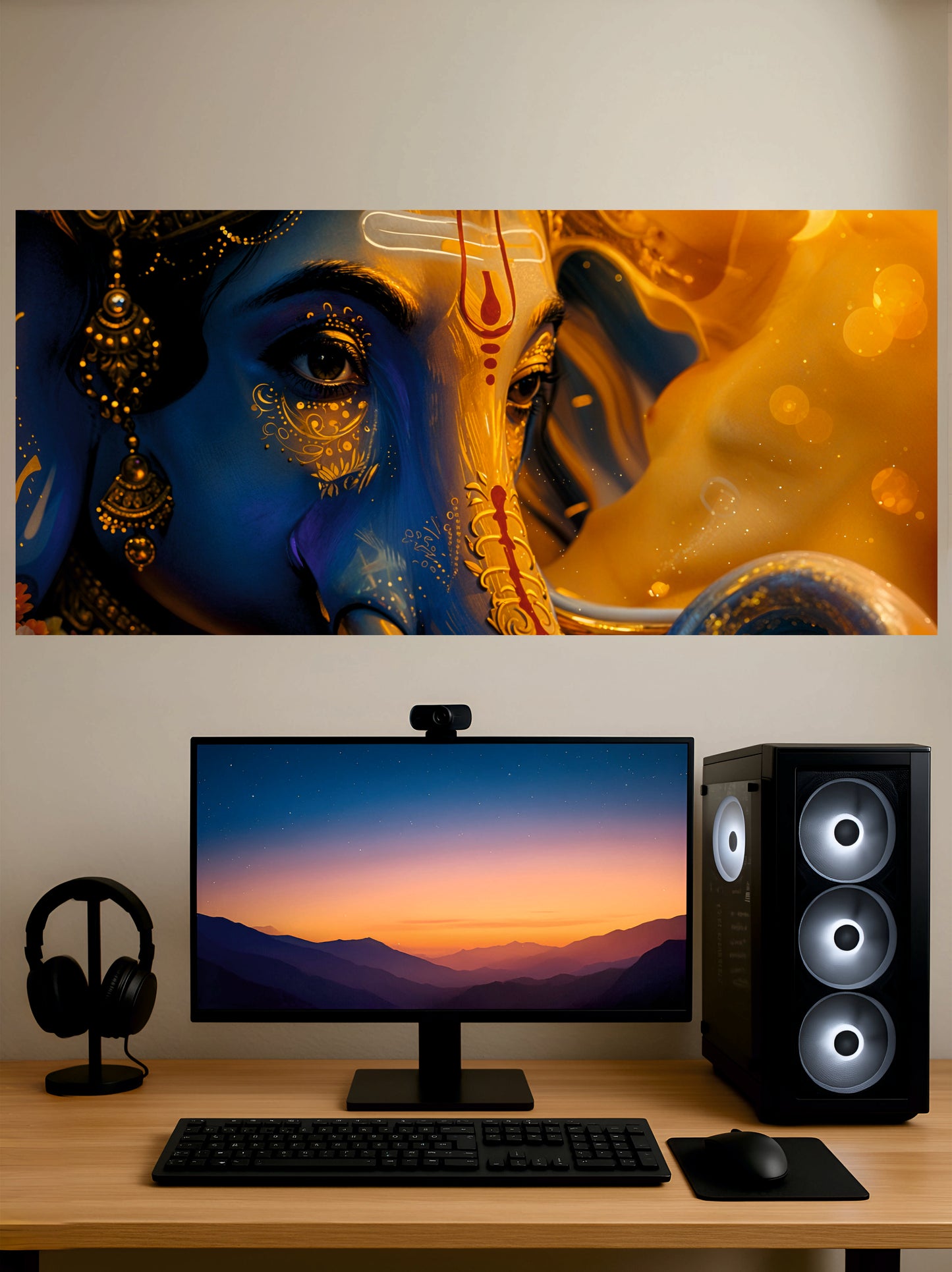 Shri Ganesha Eye Poster || Split Posters