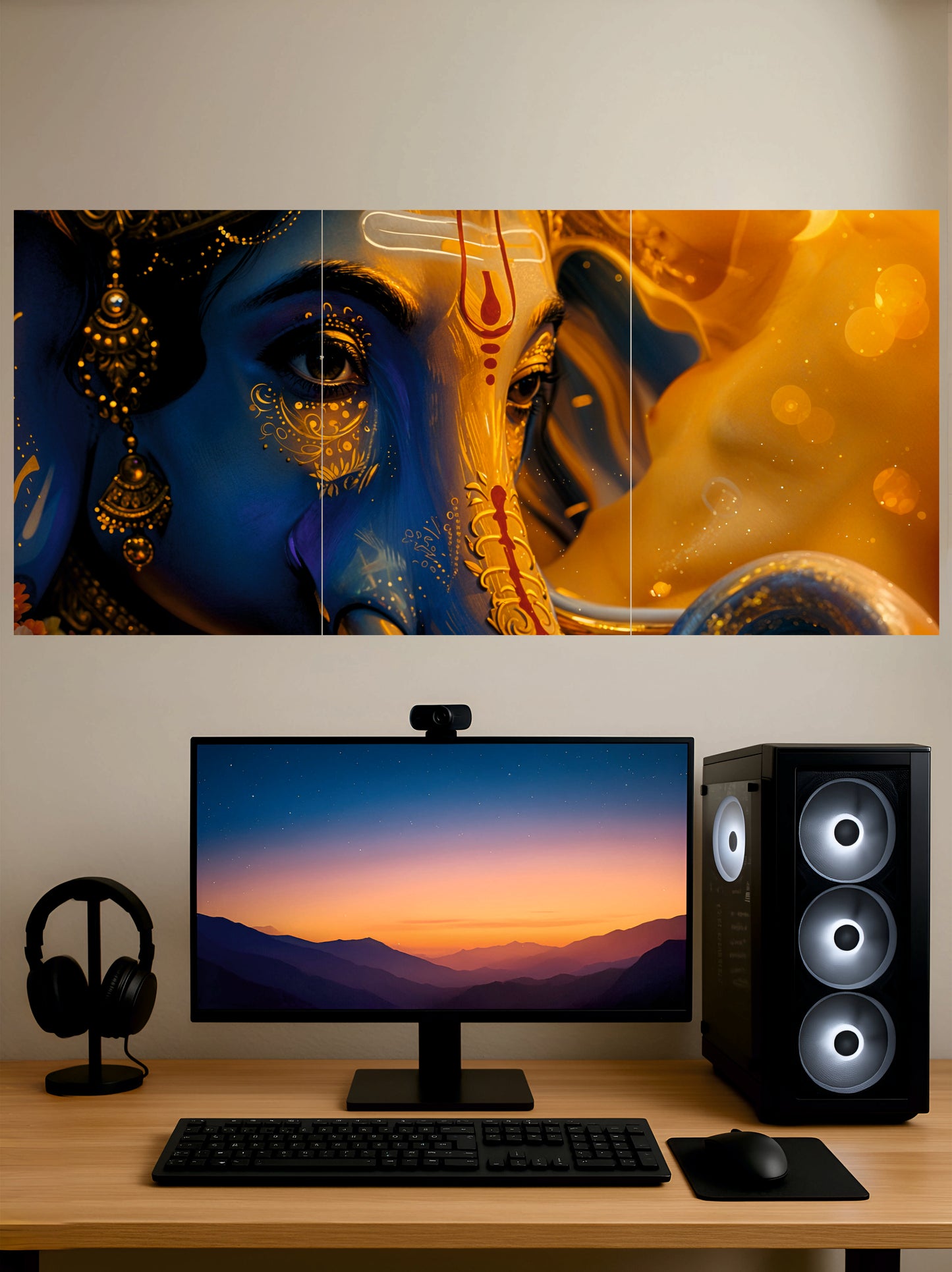 Shri Ganesha Eye Poster || Split Posters