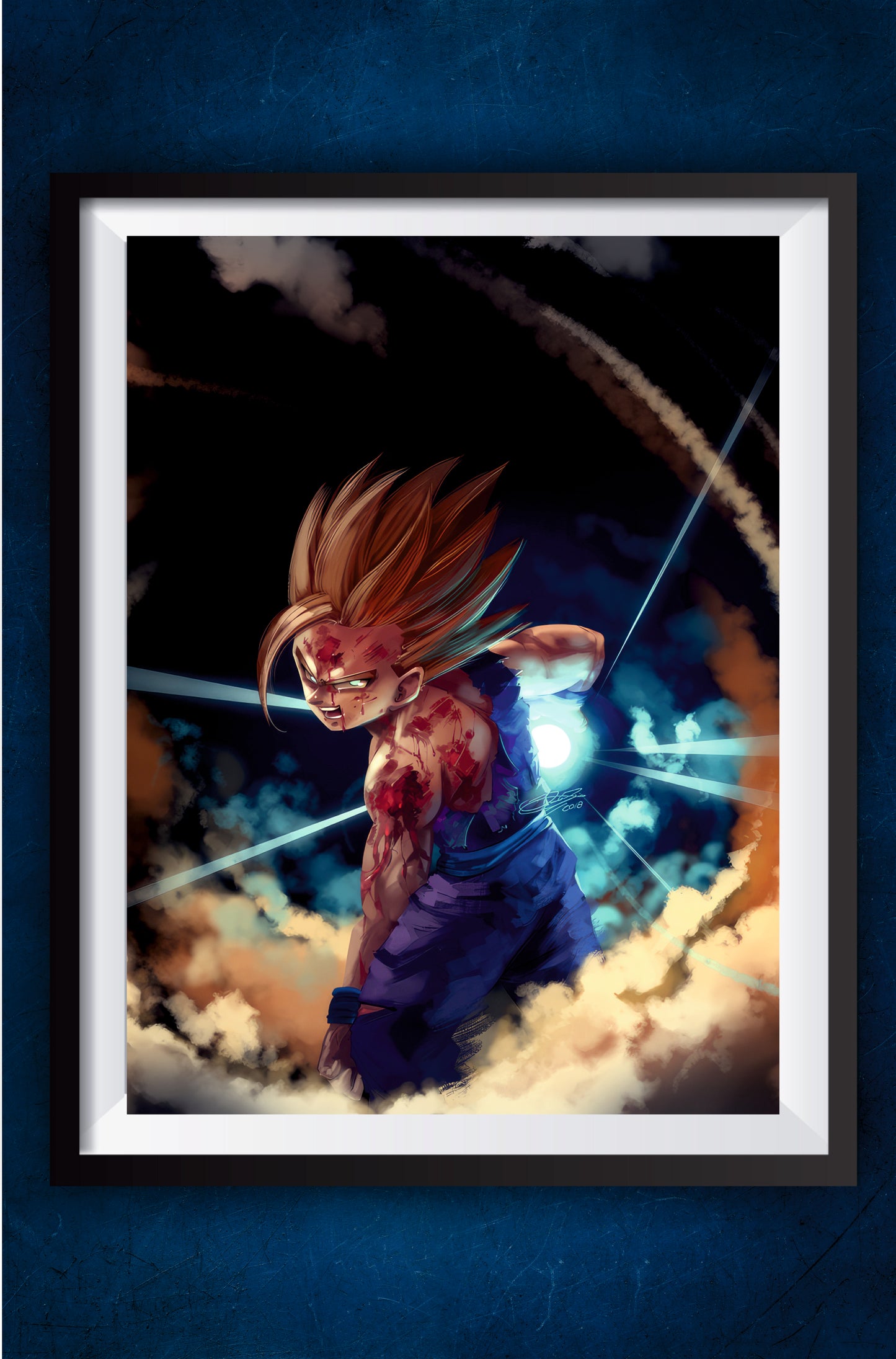 Gohan using Kamehameha