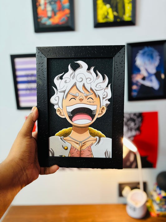 Luffy Gear 5 || One Piece || Glittery Frame