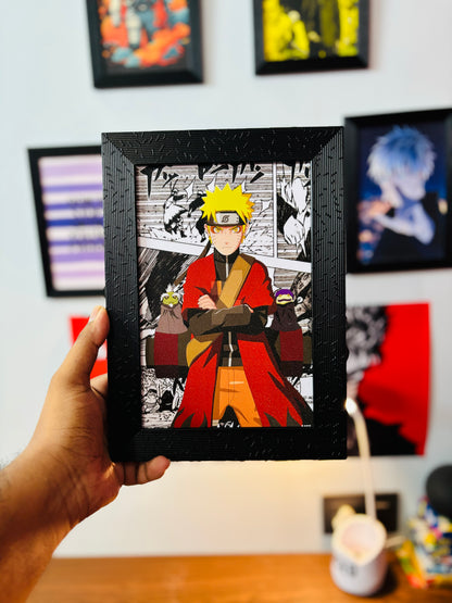 Naruto Sage Mode || Naruto || Glittery Frame