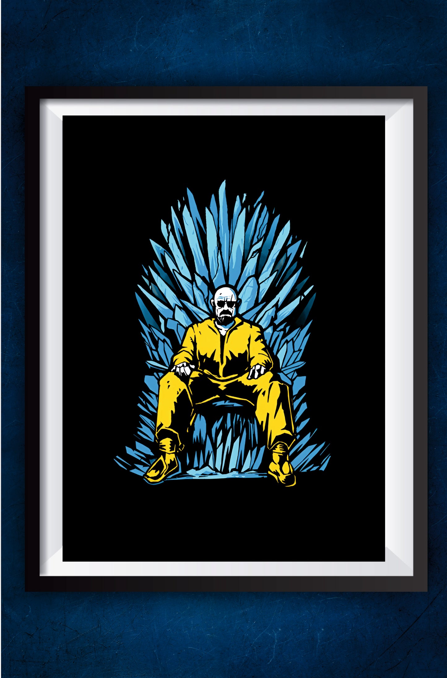 Walter White sitting on Blue Crystal || Breaking Bad