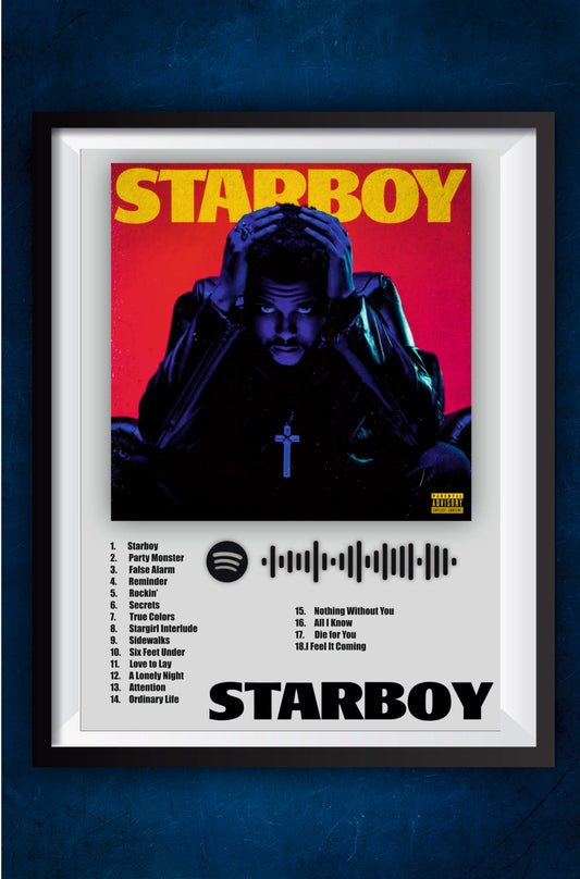 Starboy Album Cover || The Weekend