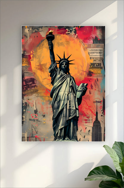 Statue of Liberty Aesthetic Poster ||  Aesthetic