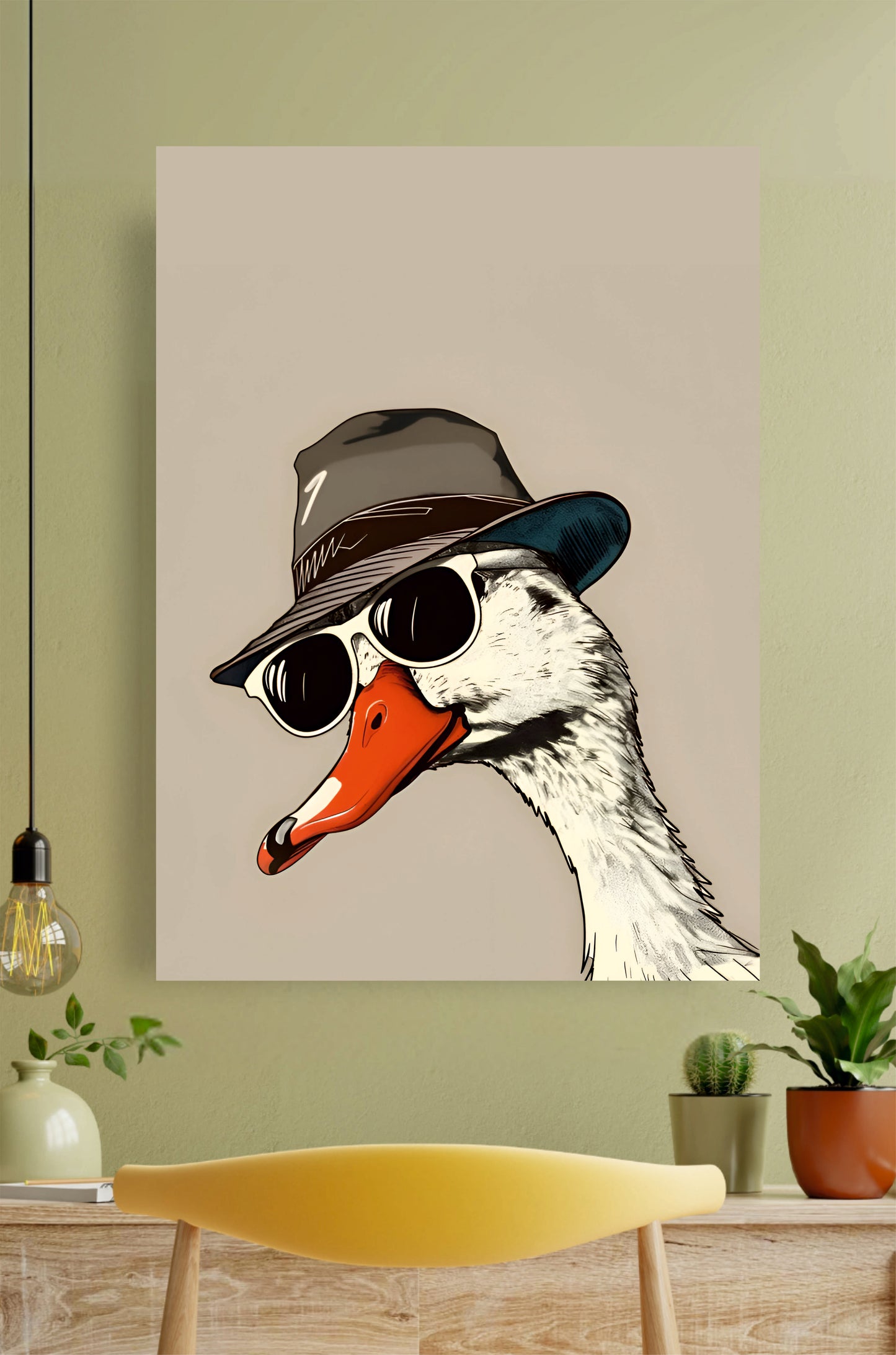Chill Duck Aesthetic Poster ||  Aesthetic