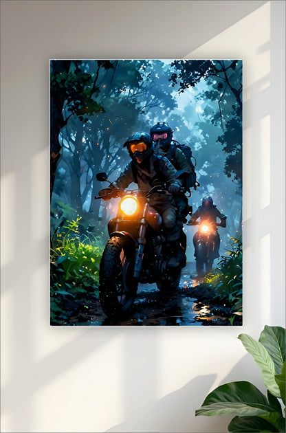 Night in Jungle Aesthetic Poster ||  Aesthetic