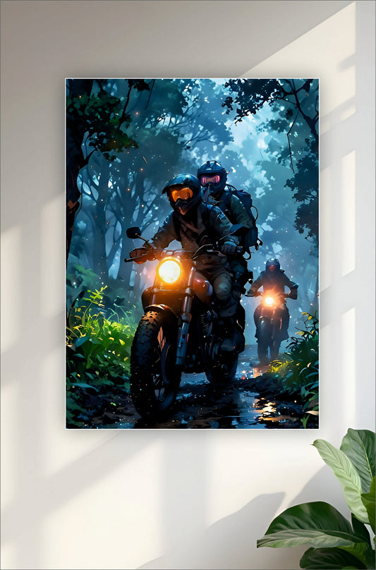 Night in Jungle Aesthetic Poster ||  Aesthetic