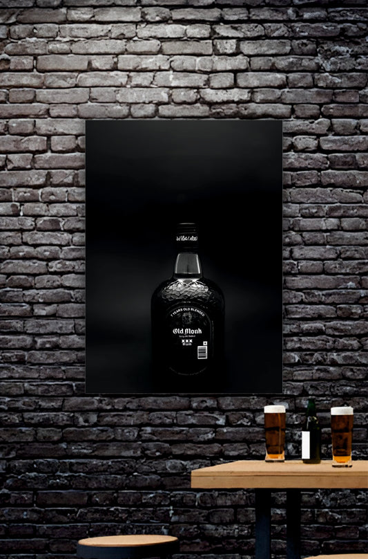 Old Monk Aesthetic Poster || Pub Aesthetic