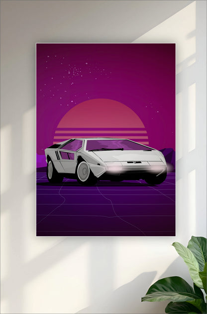 Retro Car Aesthetic Poster ||  Aesthetic