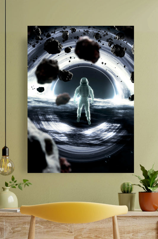Astronaut and Black Hole Aesthetic Poster ||  Aesthetic