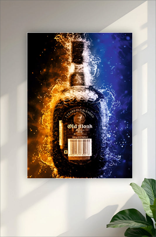 Old Monk Aesthetic Poster #3 ||  Aesthetic