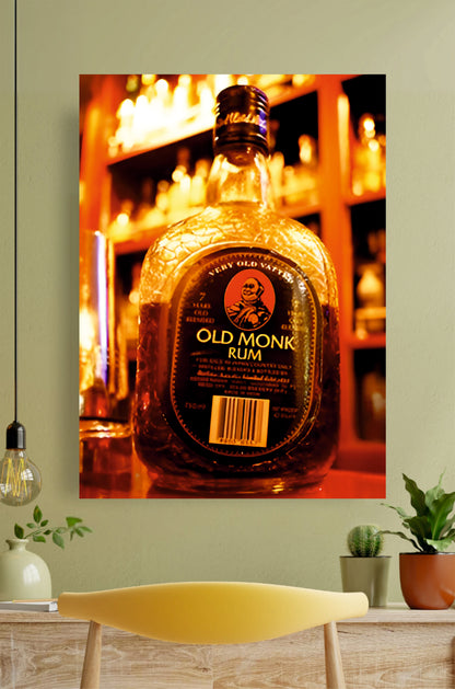 Old Monk Aesthetic Poster #2 ||  Aesthetic