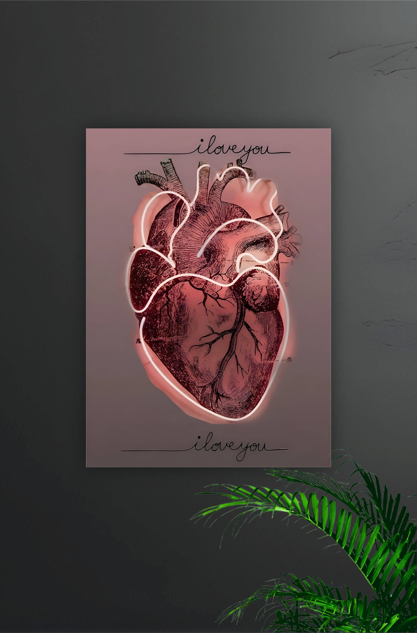 I love you Aesthetic Heart Poster || Aesthetic