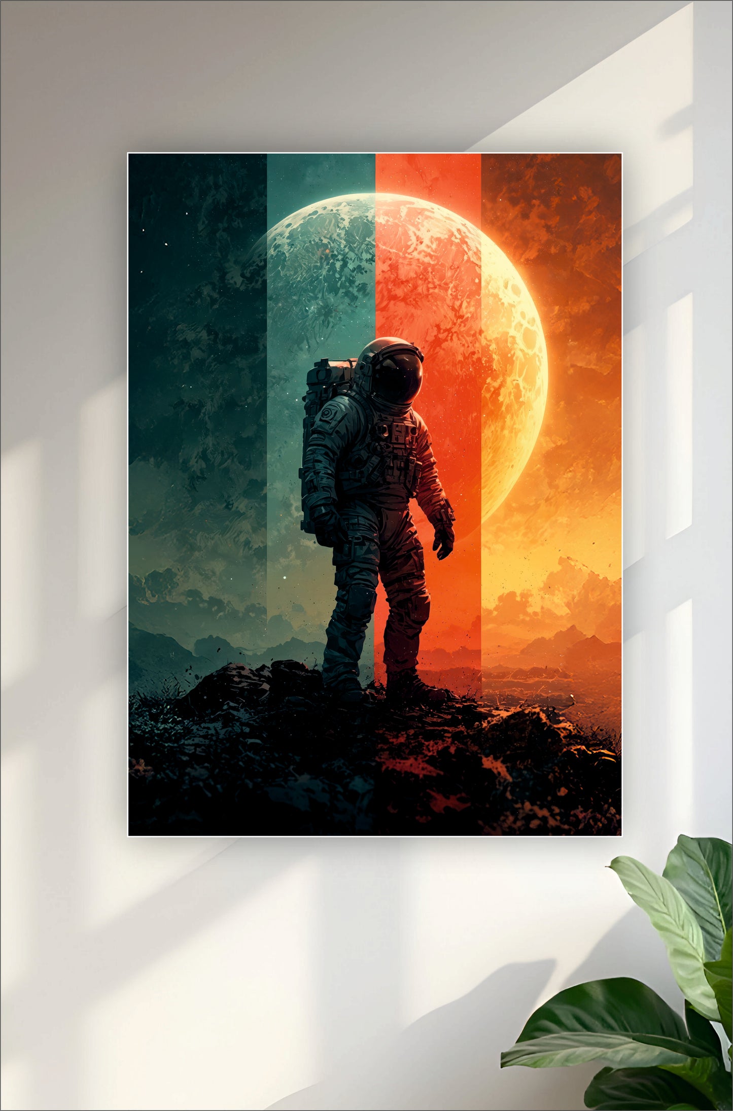 Moon and Astronaut Aesthetic Poster ||  Aesthetic