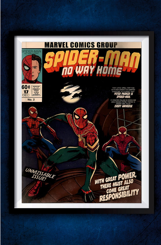 Spiderman No Way Home Poster #1 || Marvel Poster