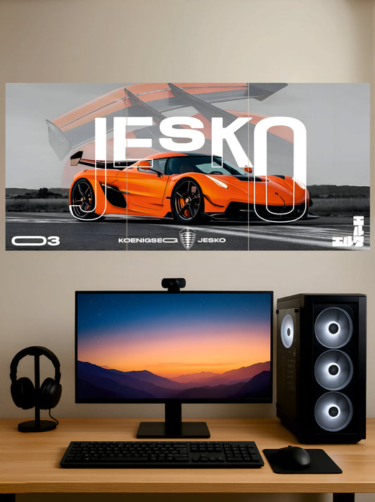 Koenigsegg Jesko Poste || Split Poster