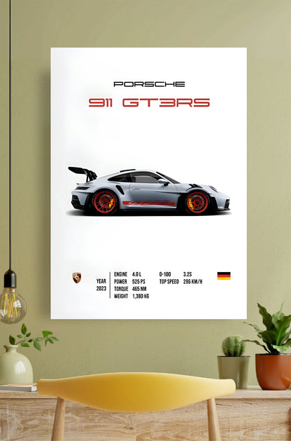 Porsche 911 GT3 RS Poster || Car Poster