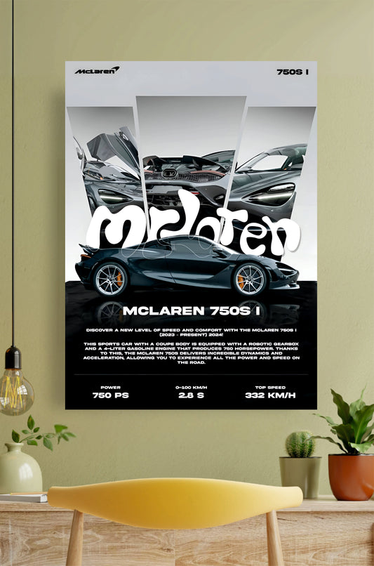 Mclaren 750S I Poster || Car Poster