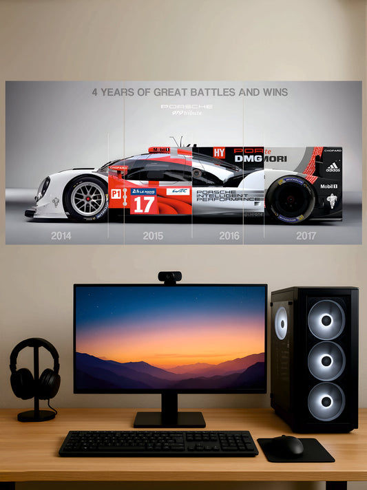 Porsche 919 Tribute Poster || Split Poster