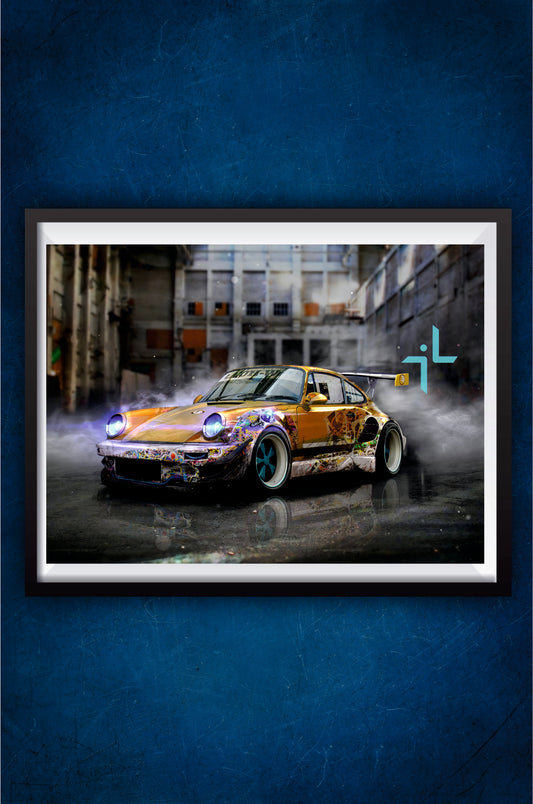 Graffiti on Super Car Poster || Cars Poster