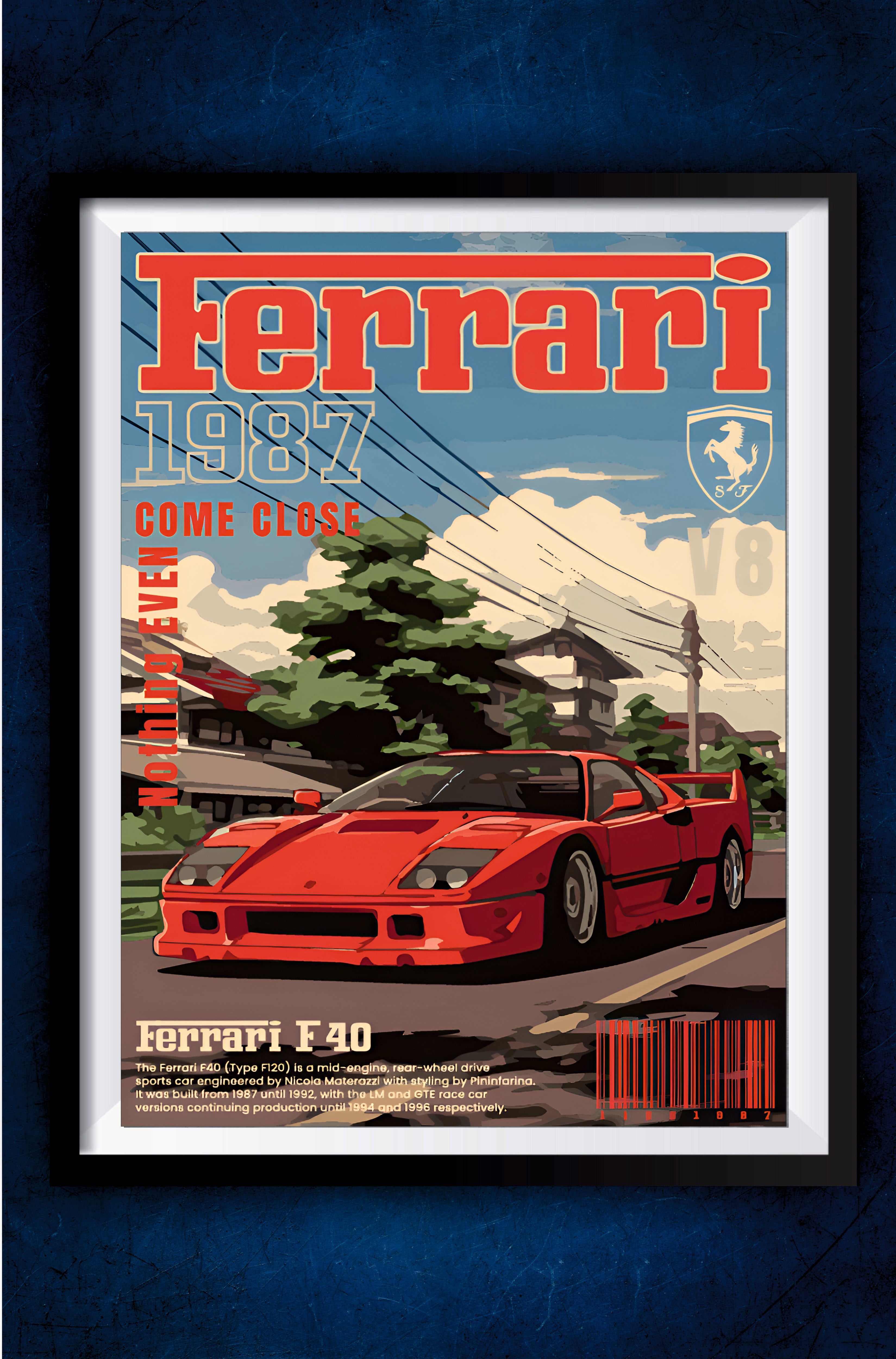 Car Reference Posters Ferrari Vintage Poster || Cars Poster – GeekyGallery