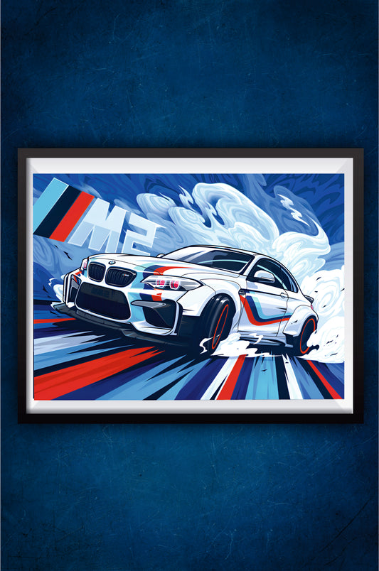 BMW M2 abstract Poster || Cars Poster