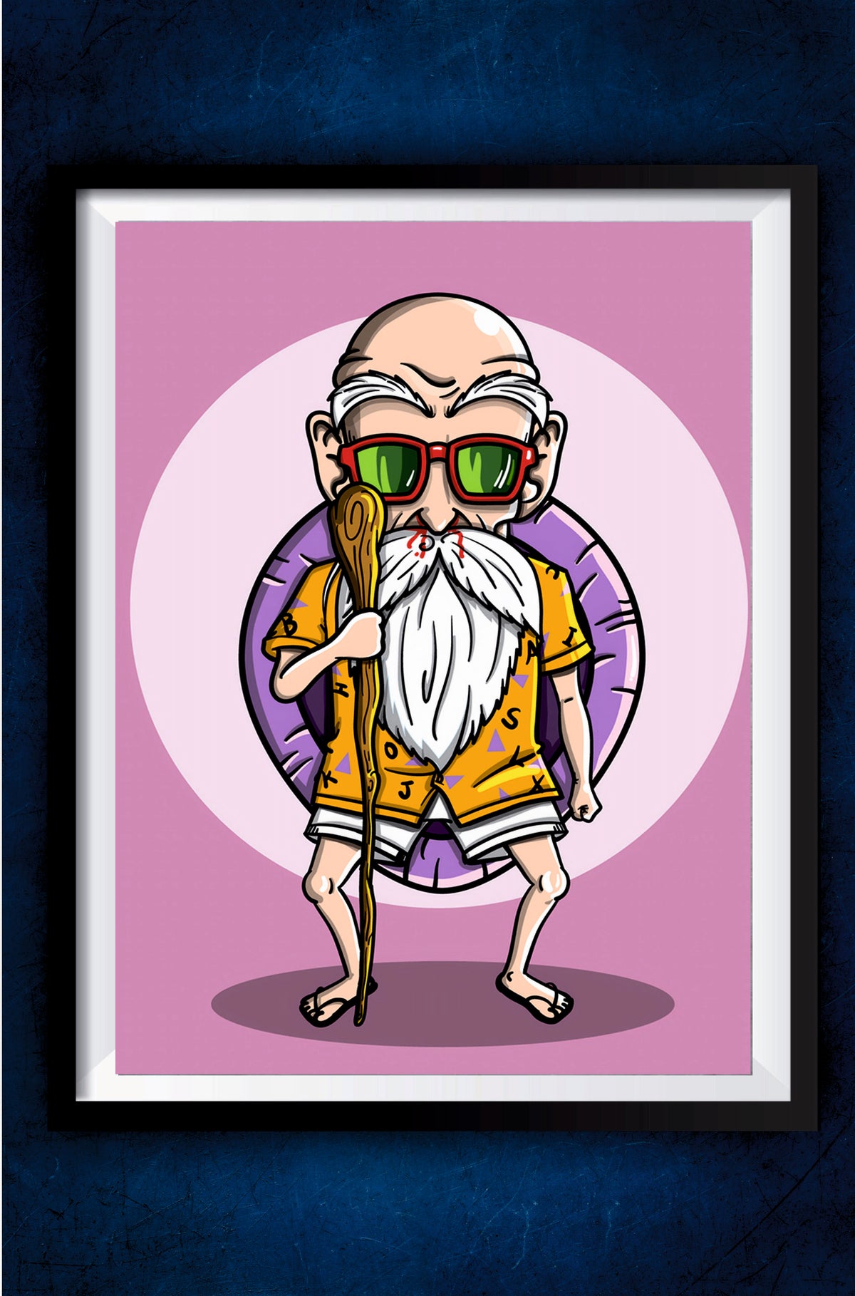Master Roshi Chibi Poster || Dragon Ball Poster – GeekyGallery