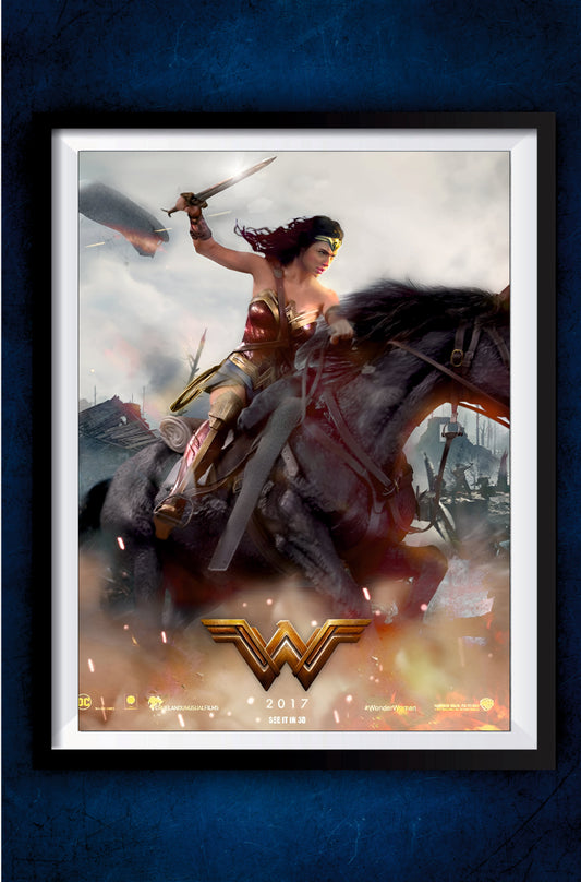 Wonder Women Riding Horse Poster || DC Poster